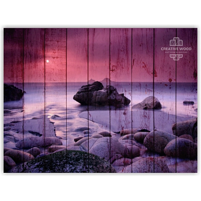 Картины Море - Фиолетовое море, Природа, Creative Wood